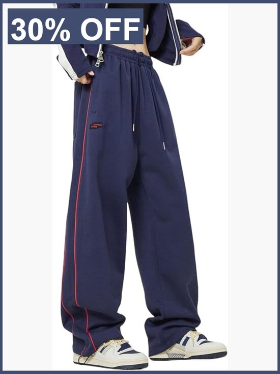 Pants - Y2K Baggy Wide Leg Joggers High Waisted Casual Track Pants